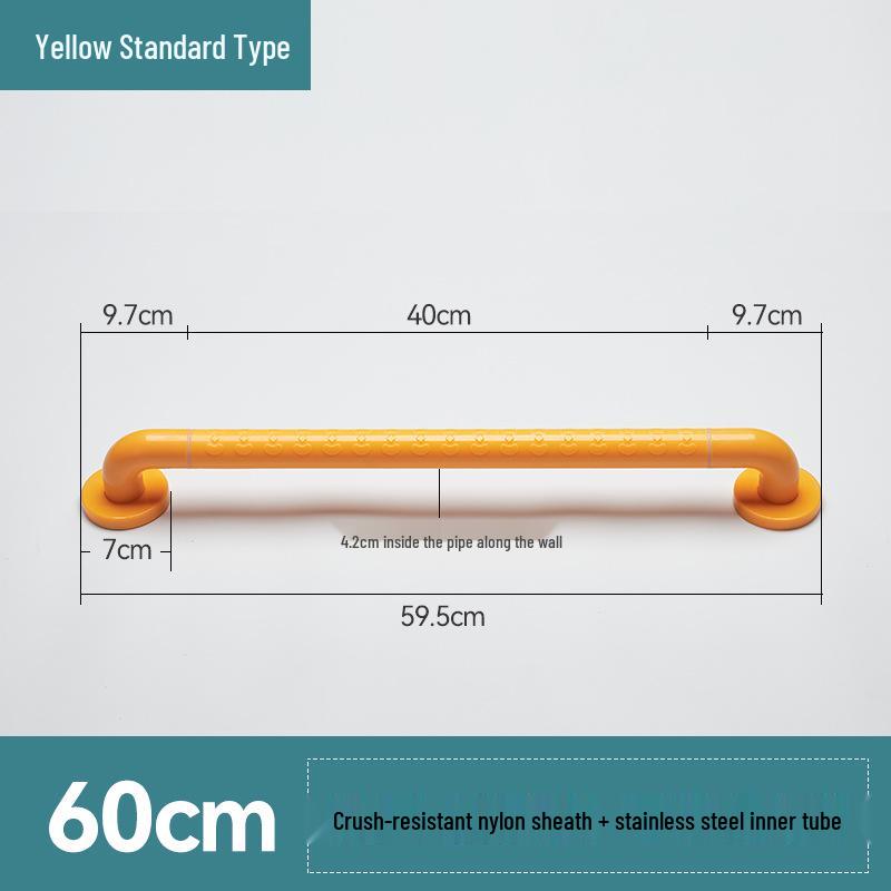 Stainless Steel Bathroom Handrail for Disabled, Elderly, and Pregnant Women