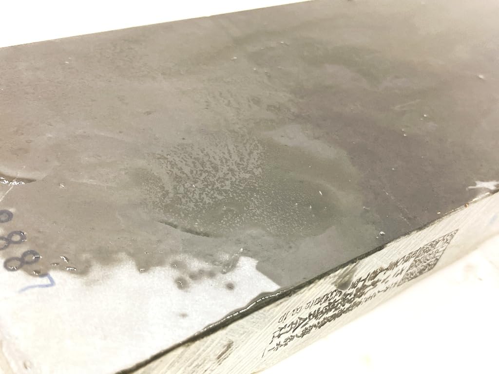 Natural Yamashiro Ukyo Gold Pale Circular Showa Era Whetstone, Masamotoyama, Brand, Umegahata, Narutaki, Ondoyamacho, Ward, Screen, Yellow, 30-cut,