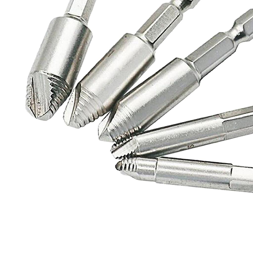 Screw puller, damaged screw remover and screw puller, 5 pieces