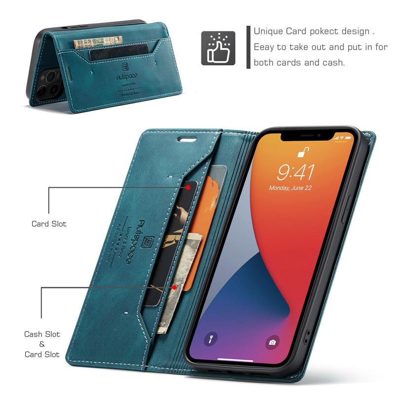 For iPhone 11 Pro Case Wallet Magnetic Card Flip Cover For iPhone 11 Pro Max Case Luxury Leather Phone Cover Stand With Holder