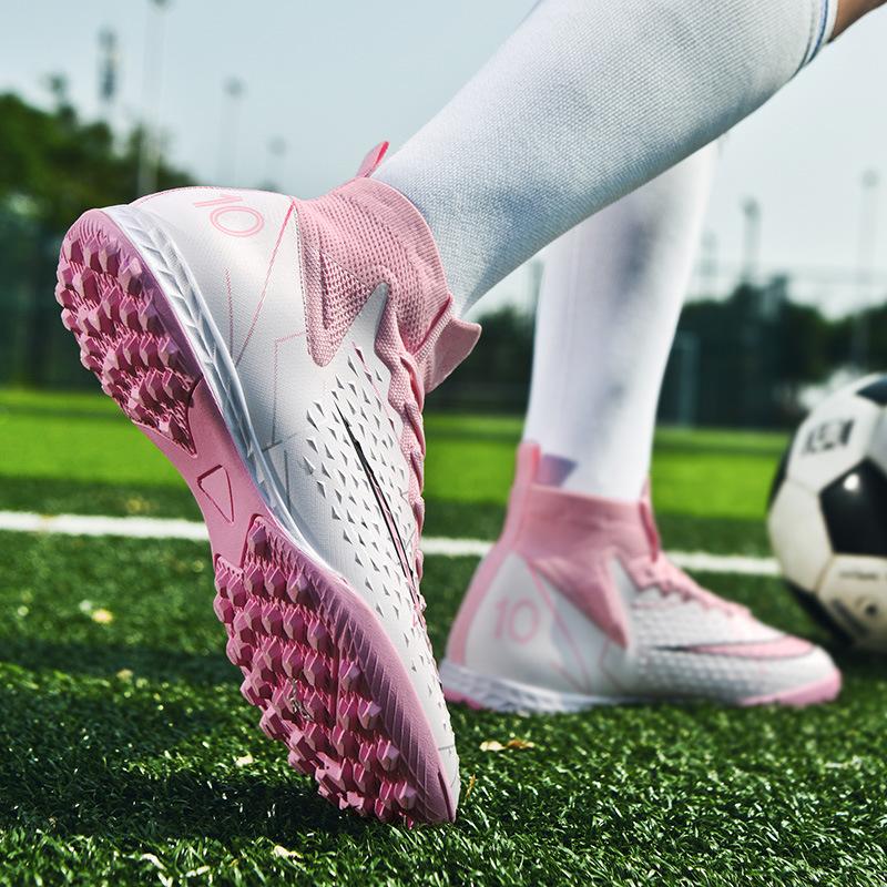 Neue Fußballschuhe Herren Nocken Jungen Trainingsschuhe Mädchen Grund- und Sekundarschüler Erwachsene Rasennocken Spezielle Fußballschuhe