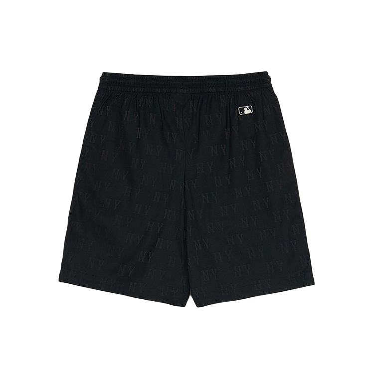 MLB New York Yankees All Over Print Comfortable Zipper Woven Lace-Up Casual Shorts Unisex shorts Black 3ASMM0153-50BKS