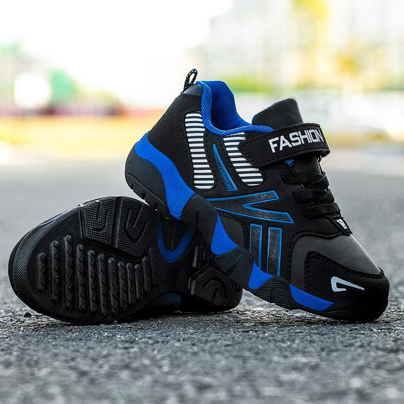 Boys' shoes spring and summer new breathable mesh medium and older children's casual shoes leather running shoes children's sports shoes