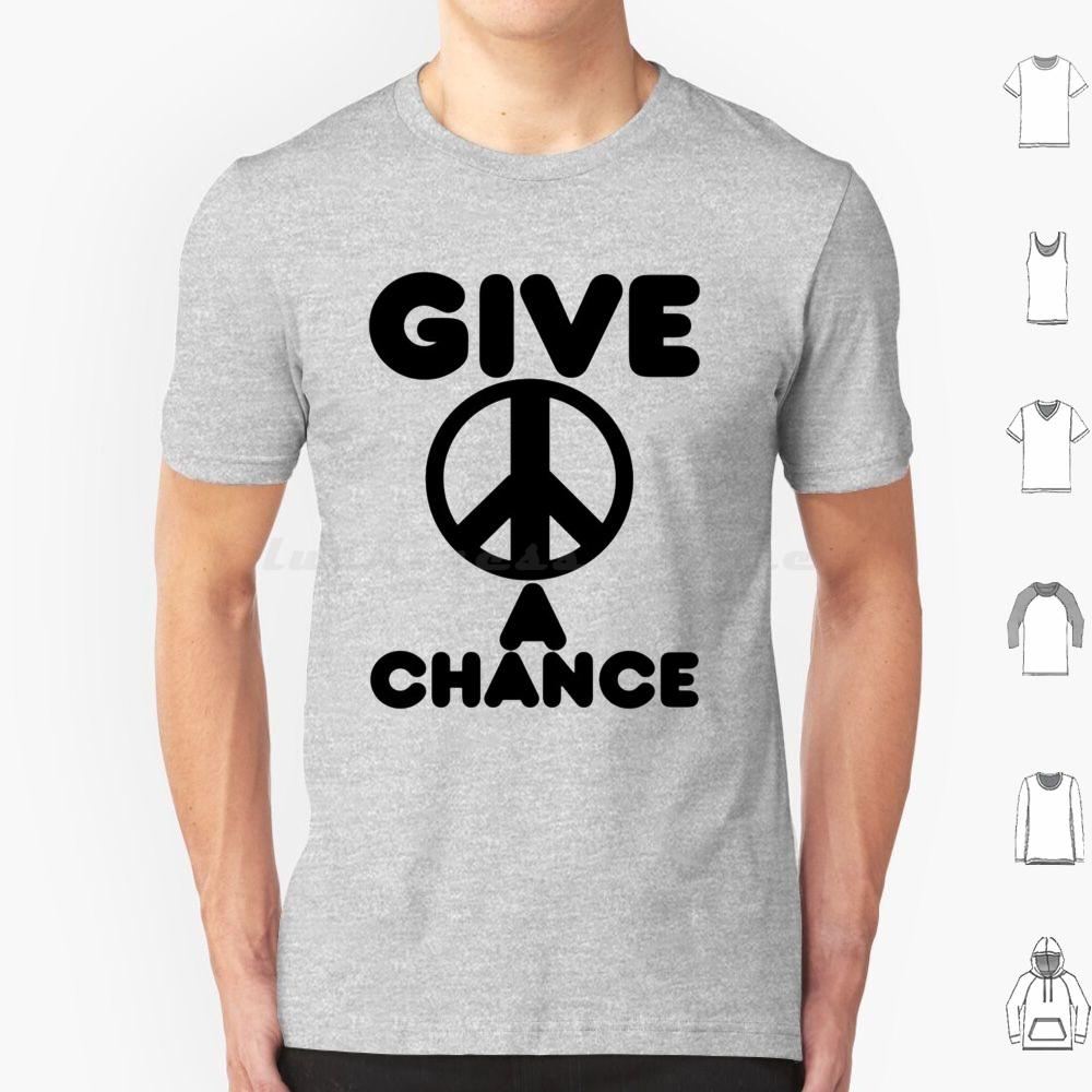 Give Peace A Chance Essential T Shirt Big Size 100 Cotton Yoko Ono Yoko Peace The Music Ono 60s Imagine John Ringo Love 70s