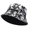 Fresh Latest Brand New Sunscreen Hat Travel Outdoor Fisherman Bucket Panama Print Leaf Neutral Gender Women  Men For Hats Caps