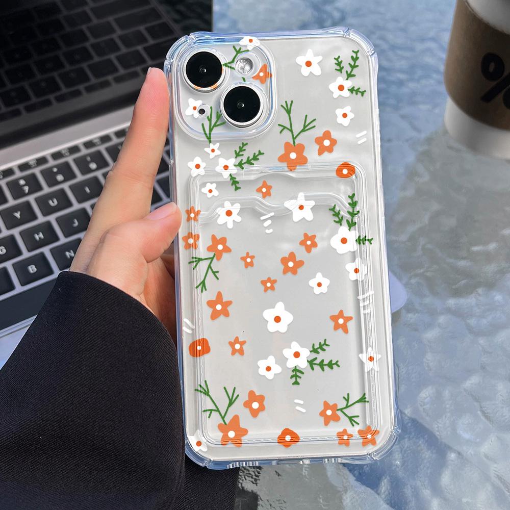 Card Phone Case for iPhone 11 13 XR 15 14 Pro Max iPhone 12 16 7 8 Plus XS Max Samsung S24 S23 A15 A55 A05 A54 Redmi 12 13C 13 9 Cartoon Protection