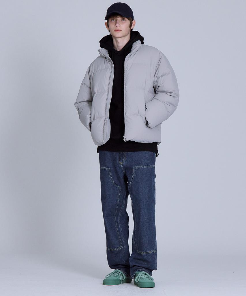 Basic House Uni Rds Short Down Jumper Gray Lydj8101
