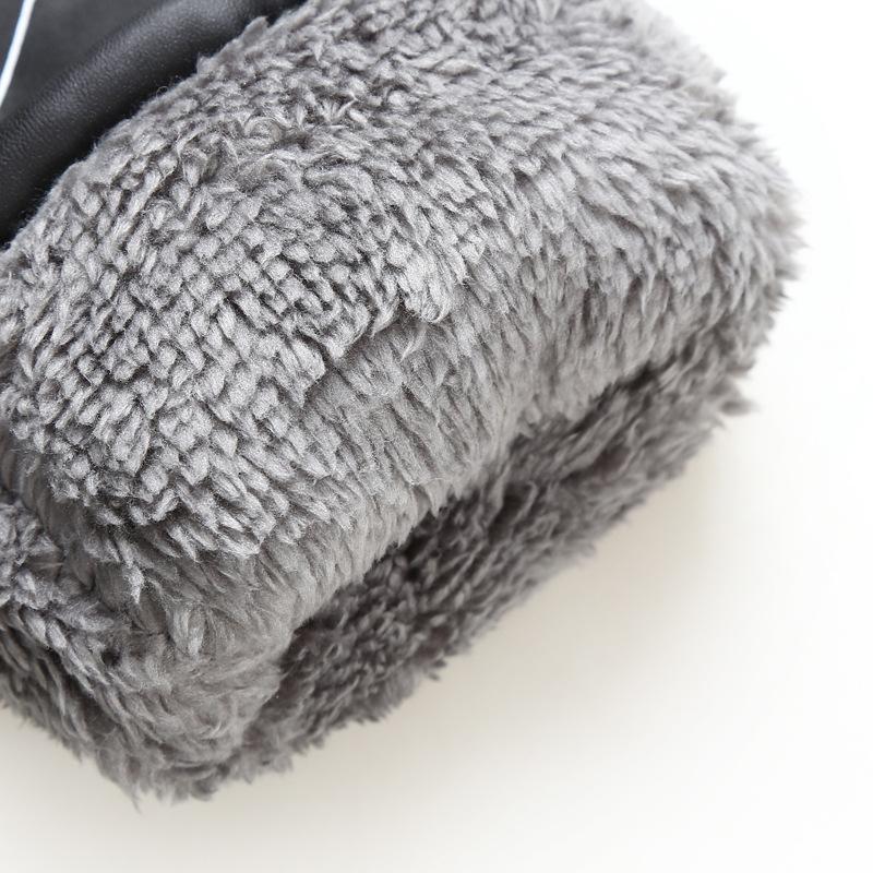 Luvas térmicas masculinas de inverno para motociclismo, fleece espesso, esqui, carro elétrico, mercado noturno