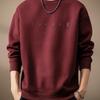 High-End American Retro Angora Red Men's Hoodie - 2025 Autumn Slim Fit Casual