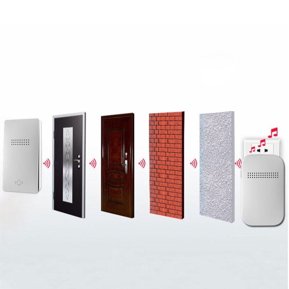 38 Songs Chime Electronic Doorbell Luminous Button Smart Doorbell Door Bell Sets  Residential Use