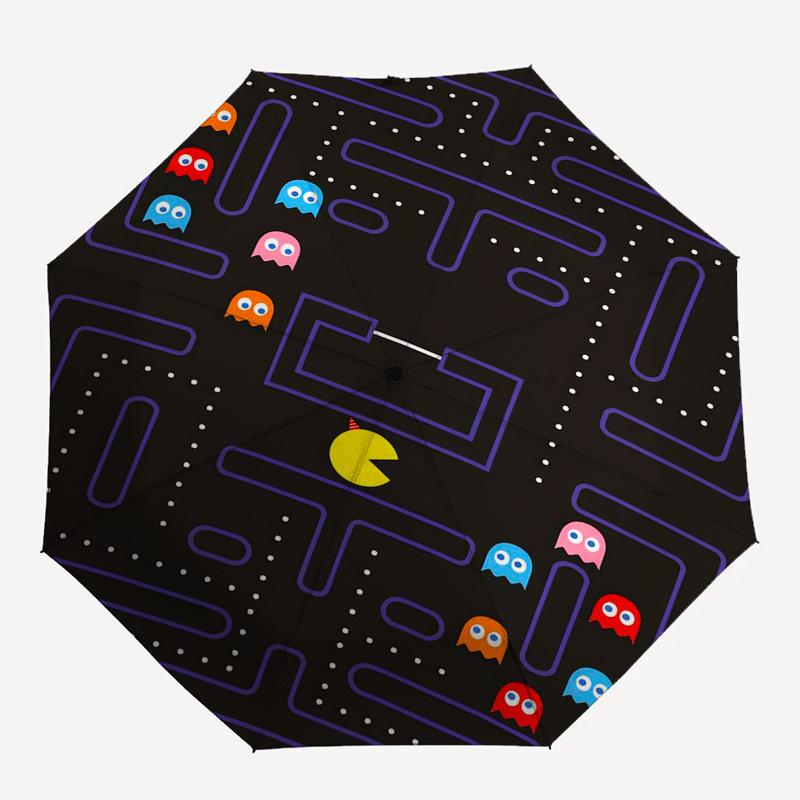 , Maze Themed Automatic Opening and Closing Umbrella, Compact Travel Umbrella, Lightweight and Portable, Suitable for Beach Commuting Busine