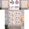 Enchanting Cartoon Window Curtain With Exquisite Lace And Velcro For Effortless Installation