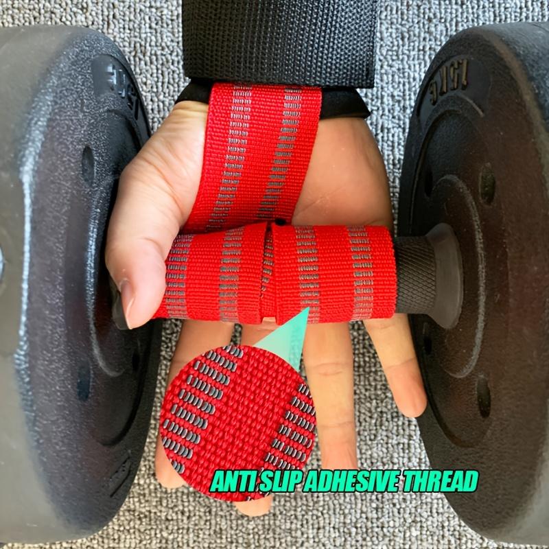 2pcs Adjustable Wrist Support Wraps, High-Tracction Fitness Wrist Support Bands - Enhanced Palm Support & Non-Slip Pull-Up Gri