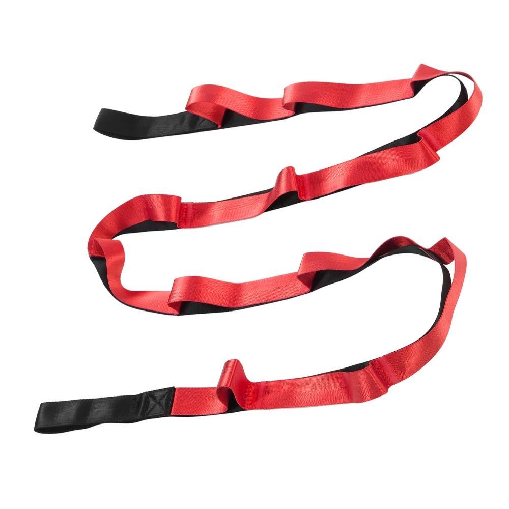 Extended length Stretch Band Non-elastic Resistance Belt Stretching Rope Extended length красный
