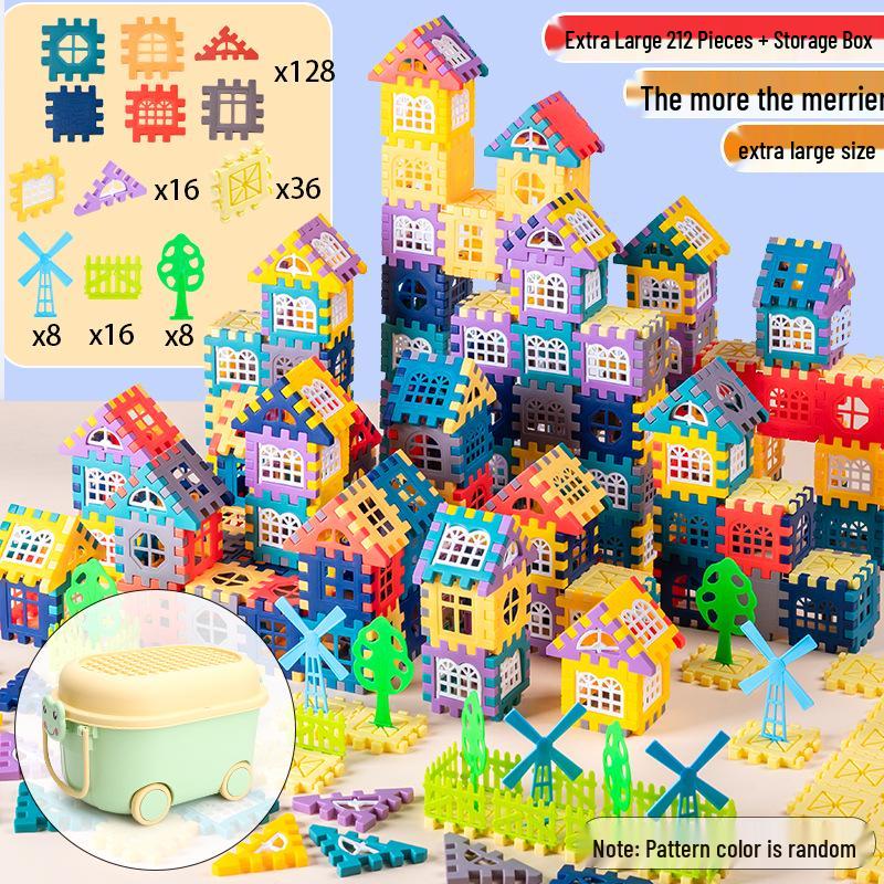 Kids' Educational Building Blocks Set with Door and Window Accessories – Ideal for Kindergarten Gifts