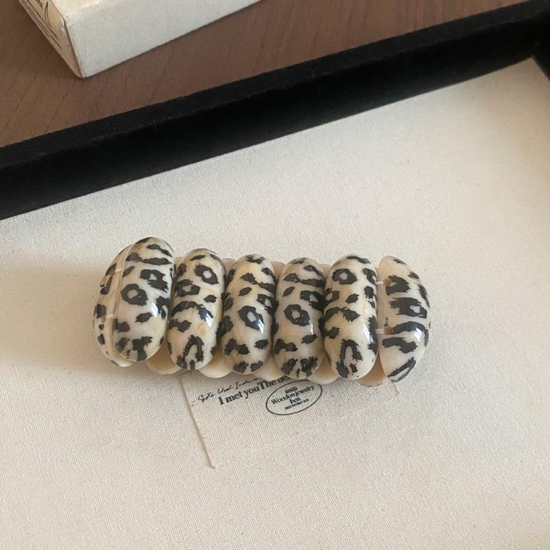 Colorful Acetate Open Bangle: Exaggerated Light Luxury Bracelet for Women