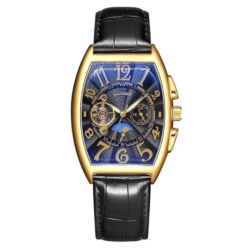 

Механические часы GUCAMEL Wine Barrel Мужские механические часы с турбийоном