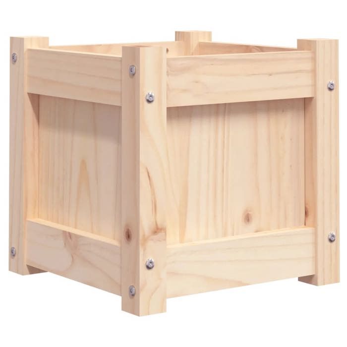 VidaXL Jardinière 31x31x31 cm bois de pin massif 837394