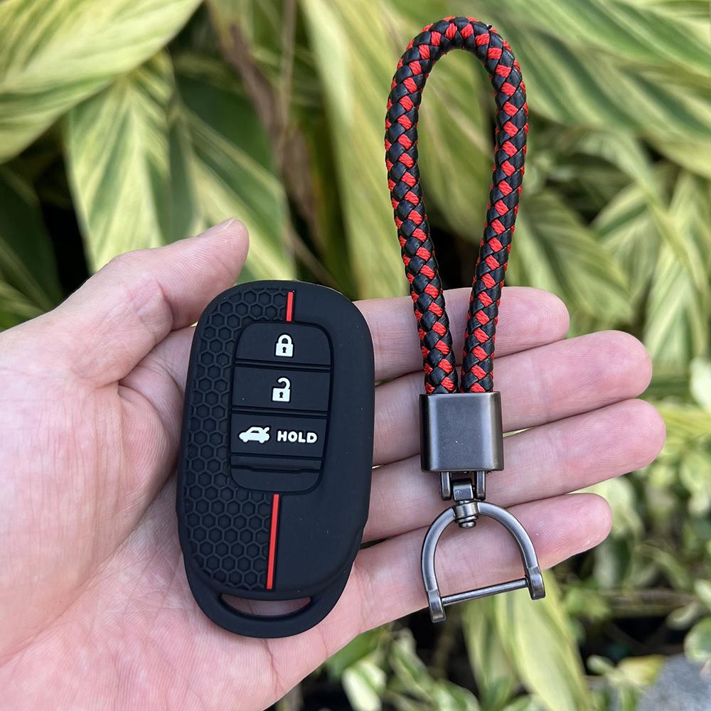 Silicone Car Key Case Soft Remote Cover Protector for HONDA CIVIC 11th Gen VE-1 Accord 2021 2022 Accord Vezel Pilot Freed CRV