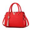 Fashi Women Handbags Tassel PU Leather Totes Bag Top-handle Embroidery Crossbody Bag Shoulder Bag Lady Simple Style Hand Bags