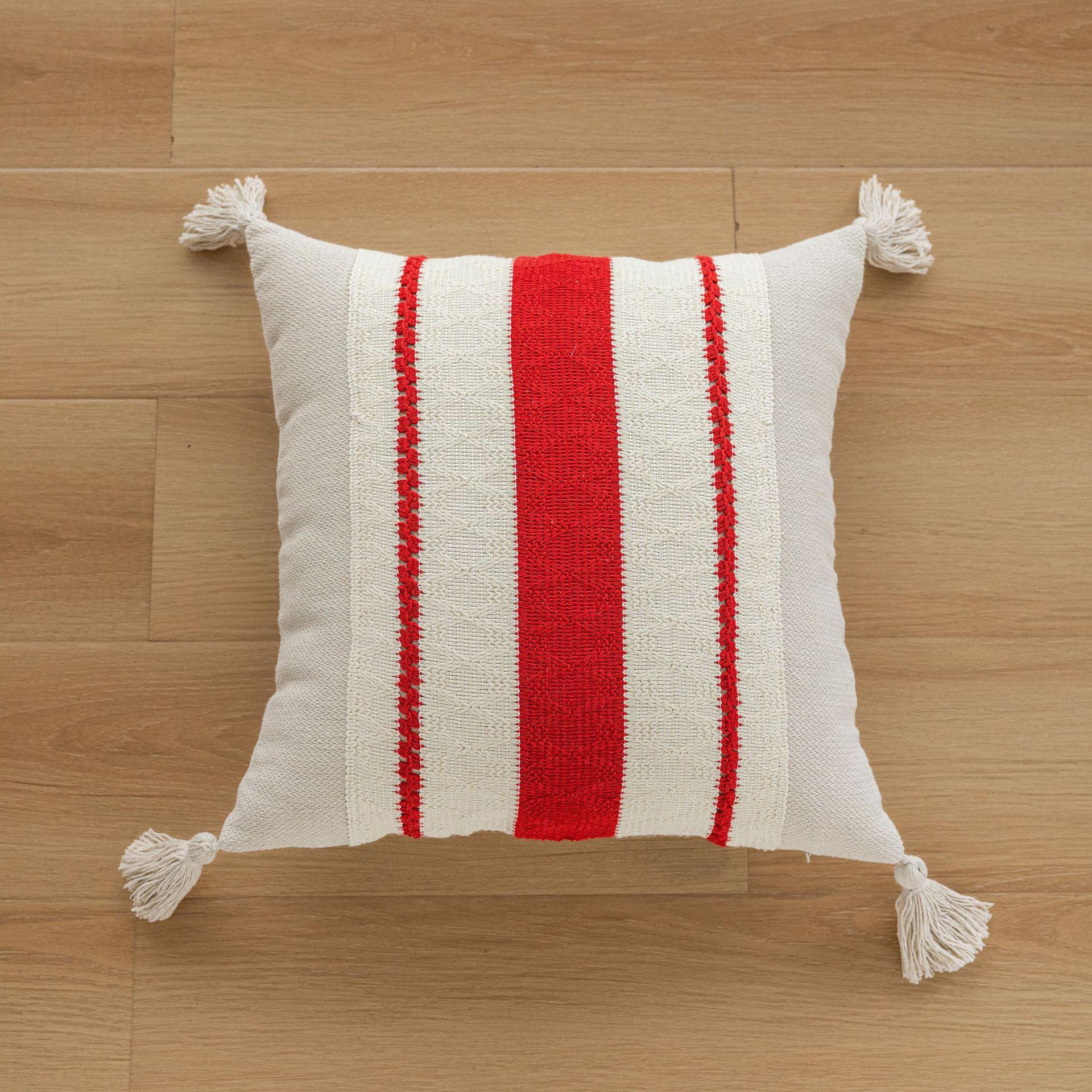 

30x50/45x45cm Christmas Embroidery Sofa Throw Pillowcase Cotton Linen Geometric Embroidery Cushion Covers Headboard Pillowcases 30x50cm