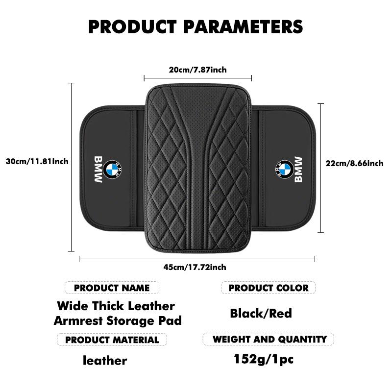 Universal Car Seat Armrest Center Console Pad Auto Arm Rest Mat For BMW M3 M5 X3 E93 F10 F20 F30 F40 F15 F25 F26 F31 F49 F86 cyfp80