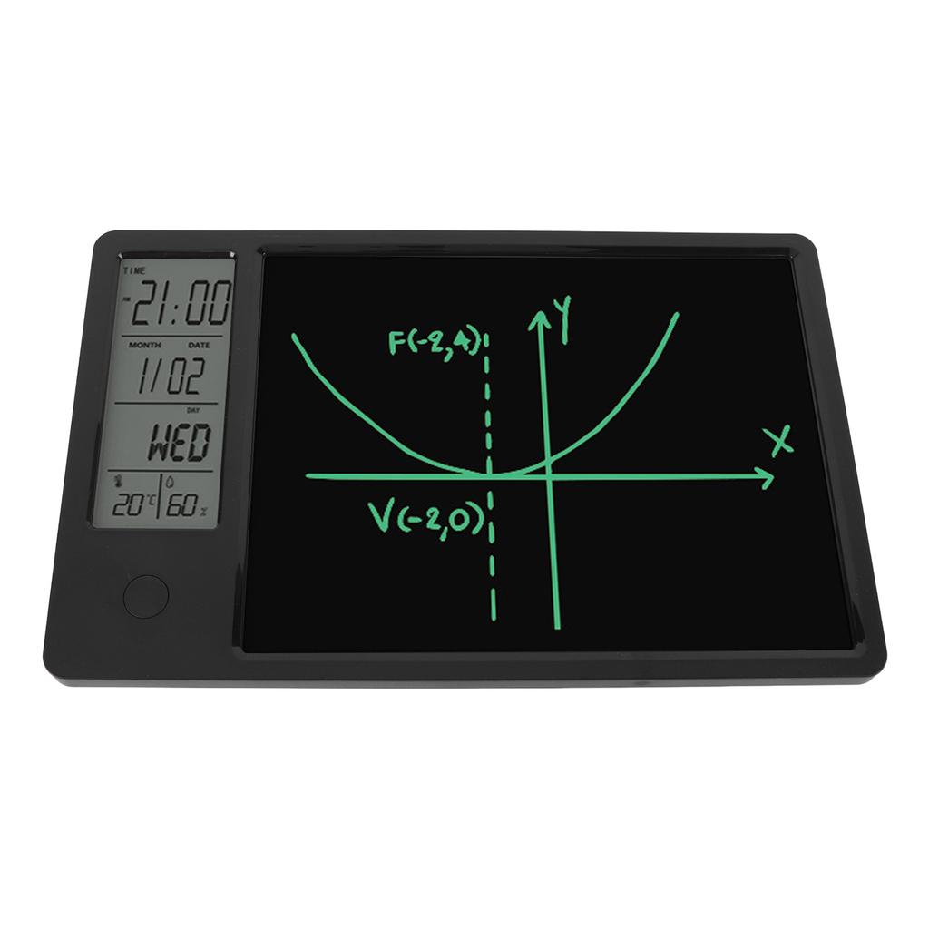 Electronic Desktop Calendar with Erasable LCD Writing Tablet Digital Clock Date Display Desktop Calendar for Home Office