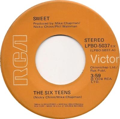 7inch Record SWEET - The Six Teens LPBO5037 RCA Victor 1974 US Rock Used