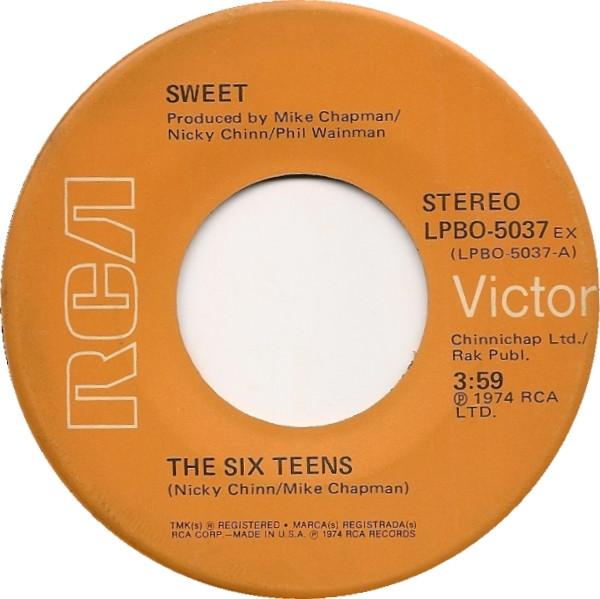 

7inch Record SWEET - The Six Teens LPBO5037 RCA Victor 1974 US Rock Used