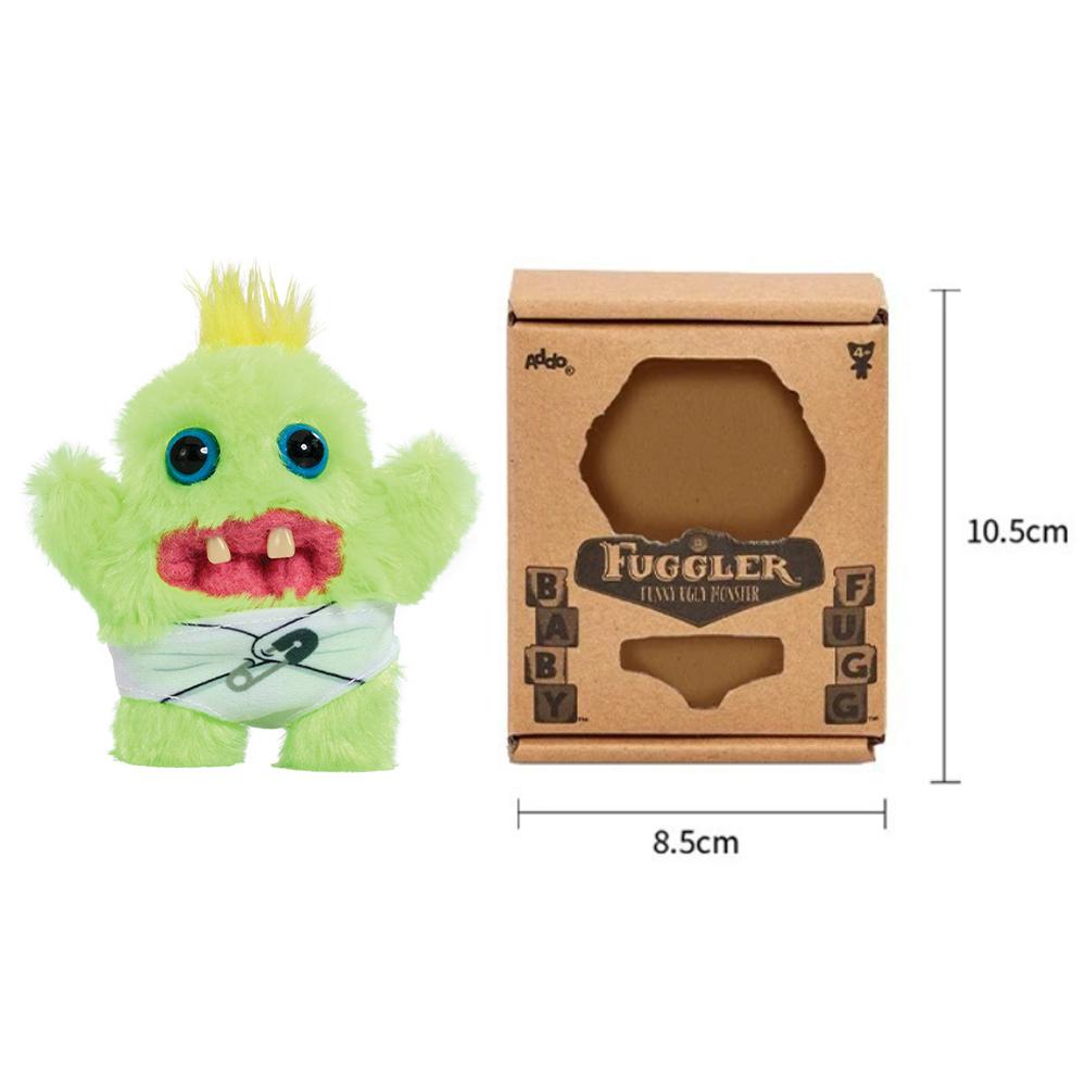 Baby Fugg Fuggler Monster Pluche Pop Originele Dolle Konijn Grappig Lelijk Egel Grog Schreeuw Grote Ogen Tanden Monster Met Doos 1 PC With box