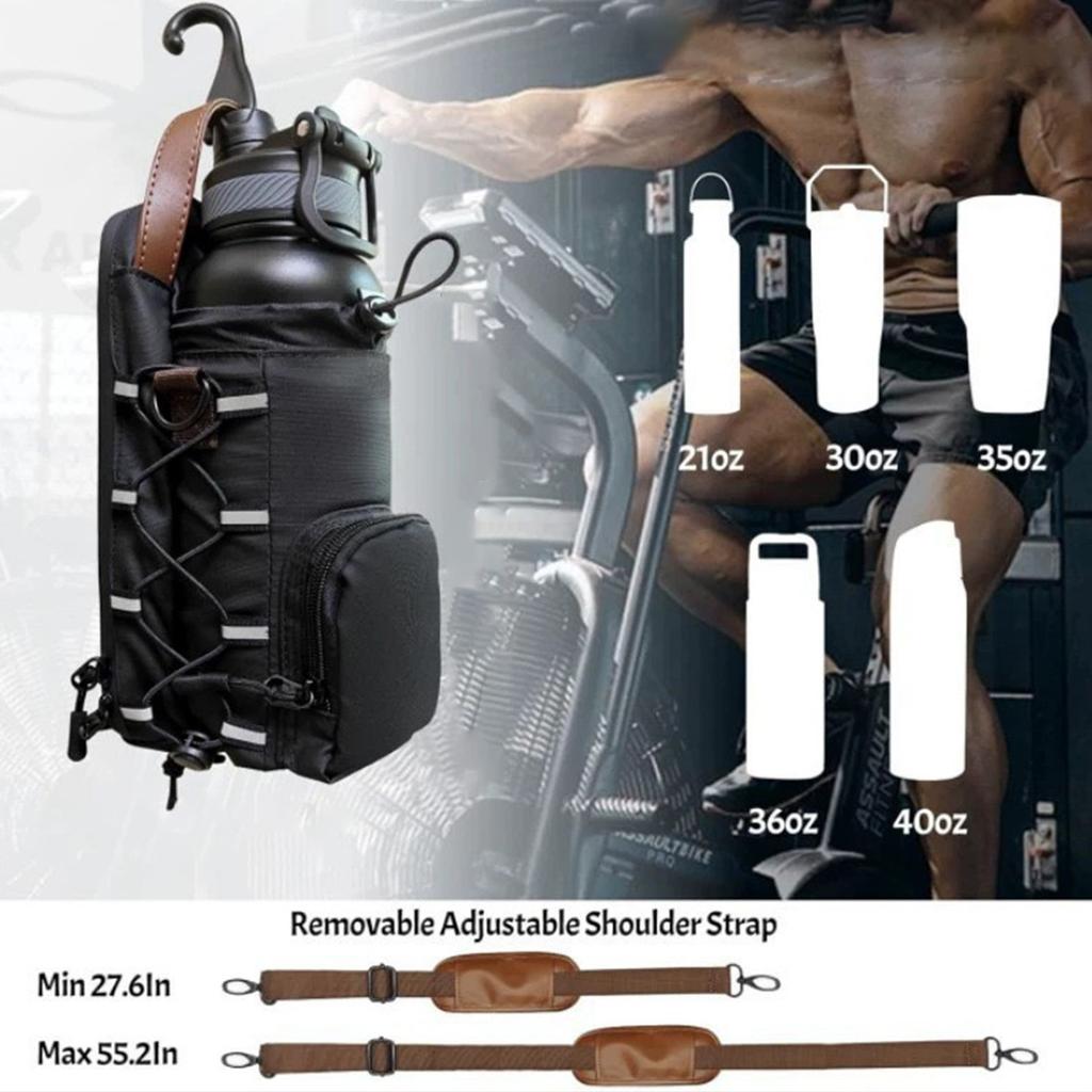 Magnetic Water Bottle Bag for Cycling Fitness Crossbody Phone Keys Storage Pouch Bicycle Accessories