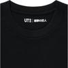 Uniqlo X Attack On Titan Collaboration FW23 Comic Avatar Banner Print Crew Neck Short Sleeve T-Shirt Unisex Tops Black 468530-09