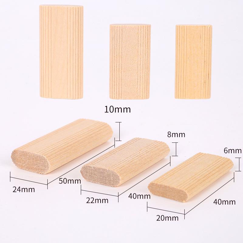 Solid Wood Domino Tenons for Furniture Splicing - Customizable and Fully Stocked
