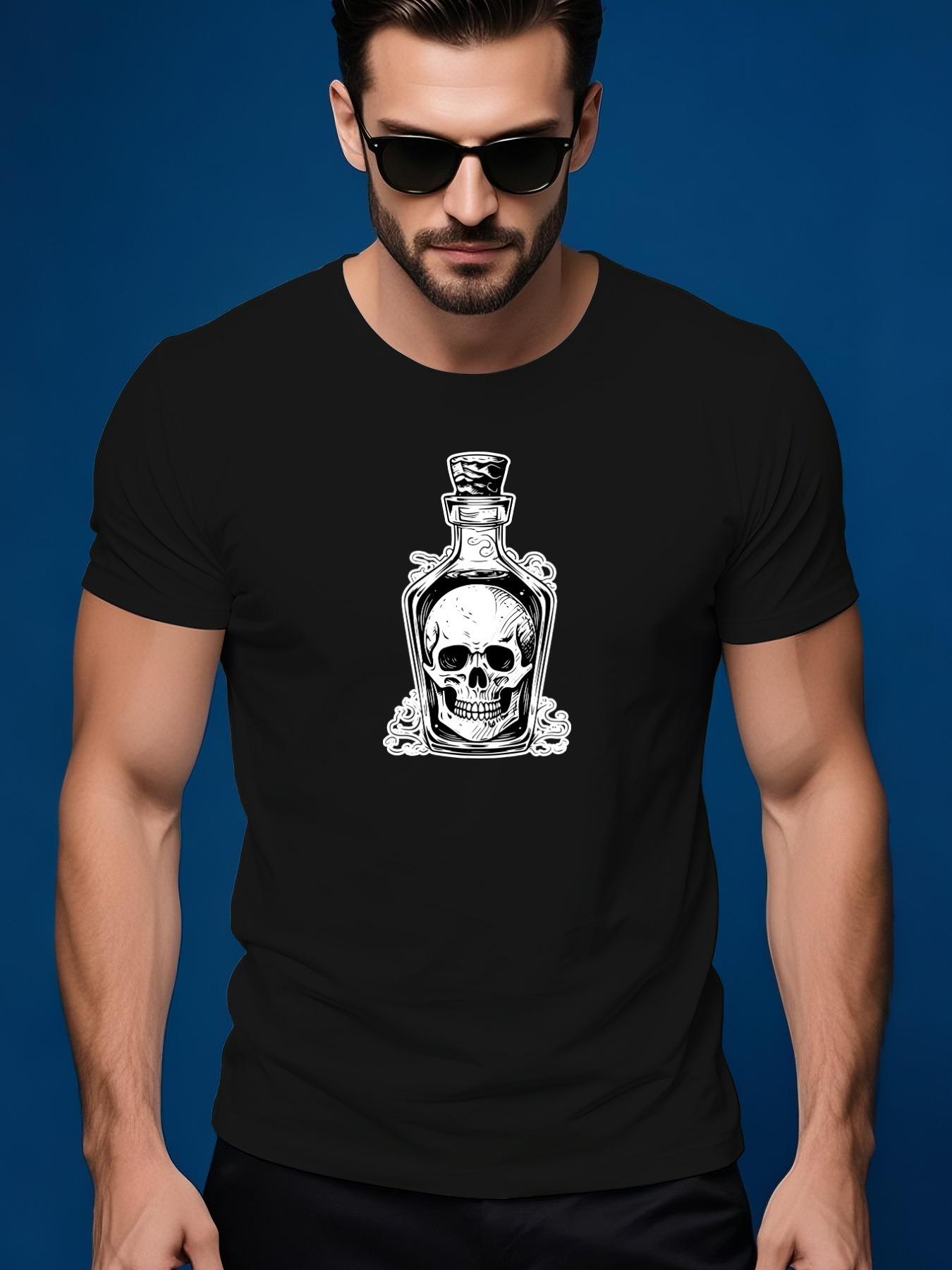 Gothic Death Potion Bottle Graphic Tshirt - Hand-Drawn Sk... XXXXL