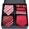 Men'S Formal Tie Bow Tie Pocket Towel 7-Piece Suit High-End Suit Small Square Scarf Retro Pattern Groom Wedding