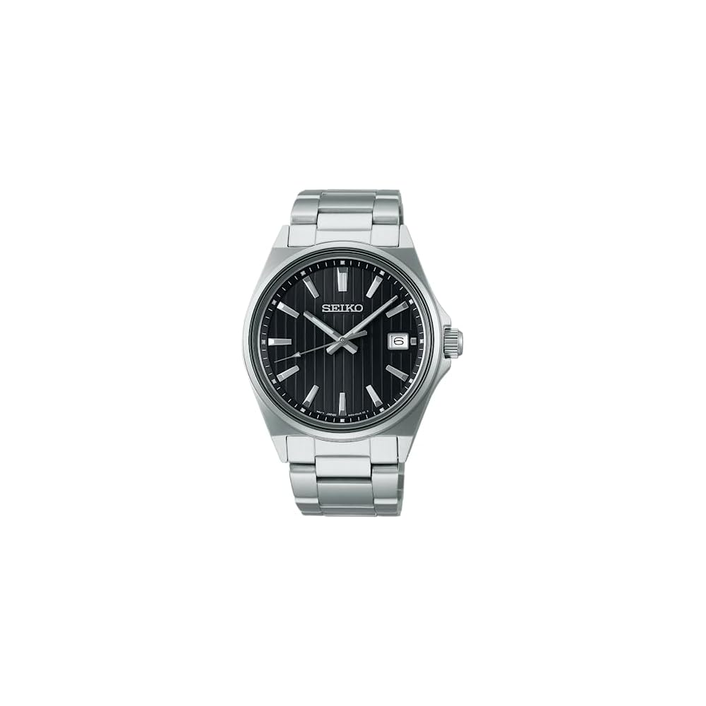 Seiko Selection SBTH005 Men's Quartz Watch Black Dial Date Calendar 10 ATM Water Resistant Stainless Steel Band