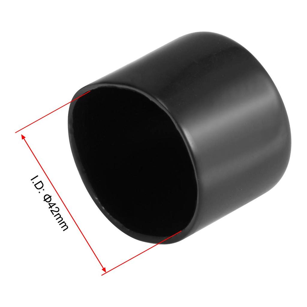 uxcell Screw Protector Bolt Protector End Cap Cover 42mm ID Vinyl Round Black Pack of 8