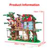 462 pcs Friends Tree House Villa Castle Model Building Blocks Sets Figures Garden DIY Toys for Kids Girl Birthday Gift