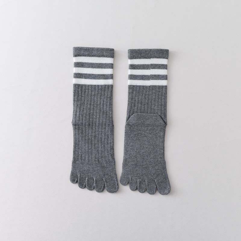 Yoga Five-Finger Socks Children'S Medium Tube Split-Toe Socks Boneless Breathable Comfortable Pilates Women'S Socks Fitness Sports Socks Stockings