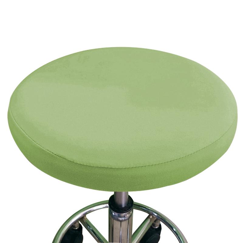 

Чехол для круглого стула, однотонный, эластичный, вращающийся, защитный, растягивающийся, поднимающийся, чехол для подставки для ног, вращающийся, чехол для сиденья, можно стирать зелёный