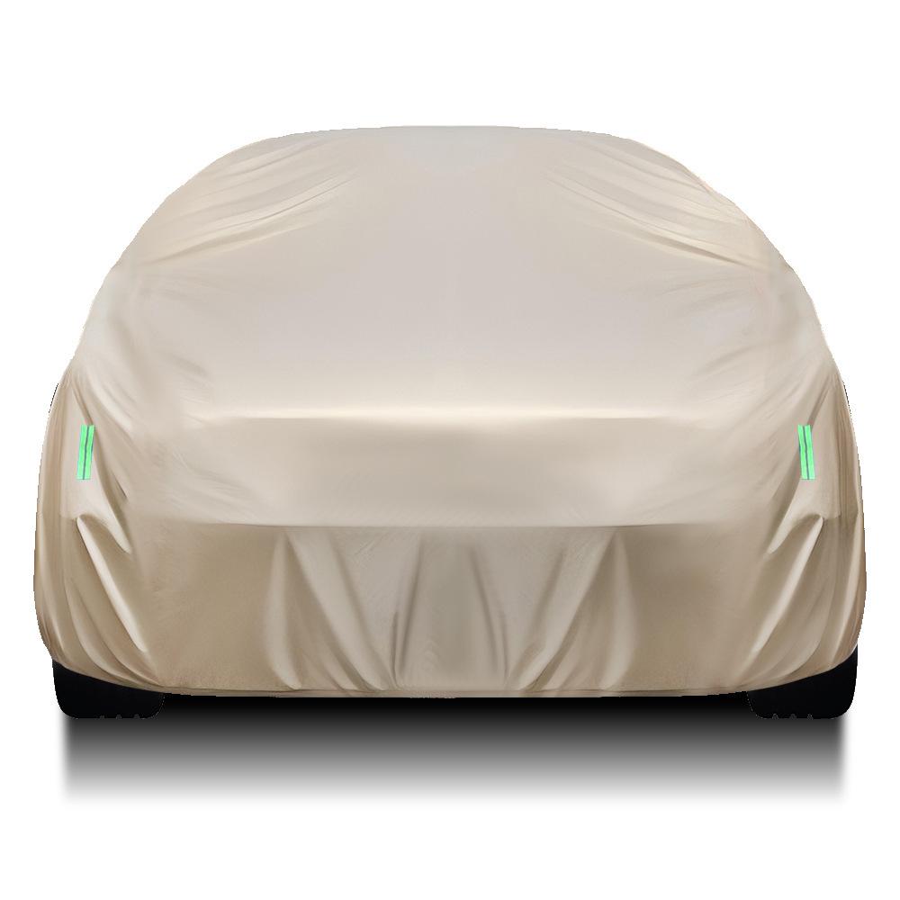 In-Stock 210D Oxford Full Car Cover - Sun & Rain Protection, Dust Resistant