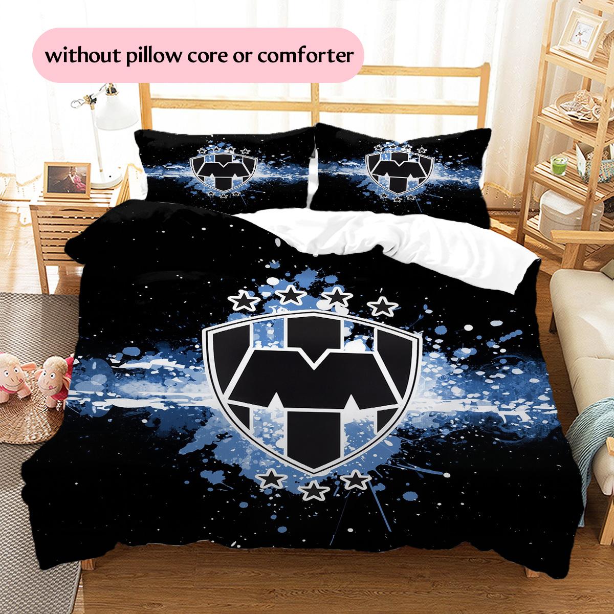 

Monterrey Pattern Bedding Quilt Set Home Decoration Gift (1 * duvet cover + 2 * pillowcase without core) 135x200cm