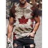 Fashion Contrast Color Star Star Graphic Pattern Crew Neck And Short Sleeve
