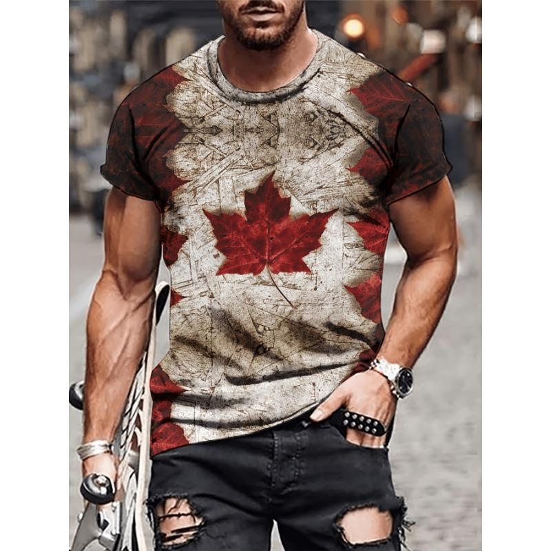 Fashion Contrast Color Star Star Graphic Pattern Crew Neck And Short Sleeve