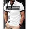 3D Printed Polo Shirt Casual Breathable Oversized Pullovers Tees