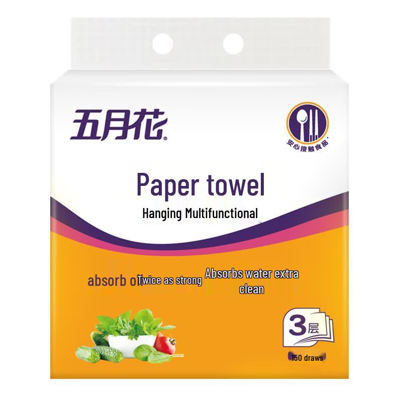 May Flower 3-Ply Hanging Kitchen Paper Towels