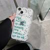 Lucky Letter Art Shockproof Soft Silicone Clear Phone Case For Iphone 13 12 Promax 11 Xsmax Xr X 14 Pro Max Cute Back Cover