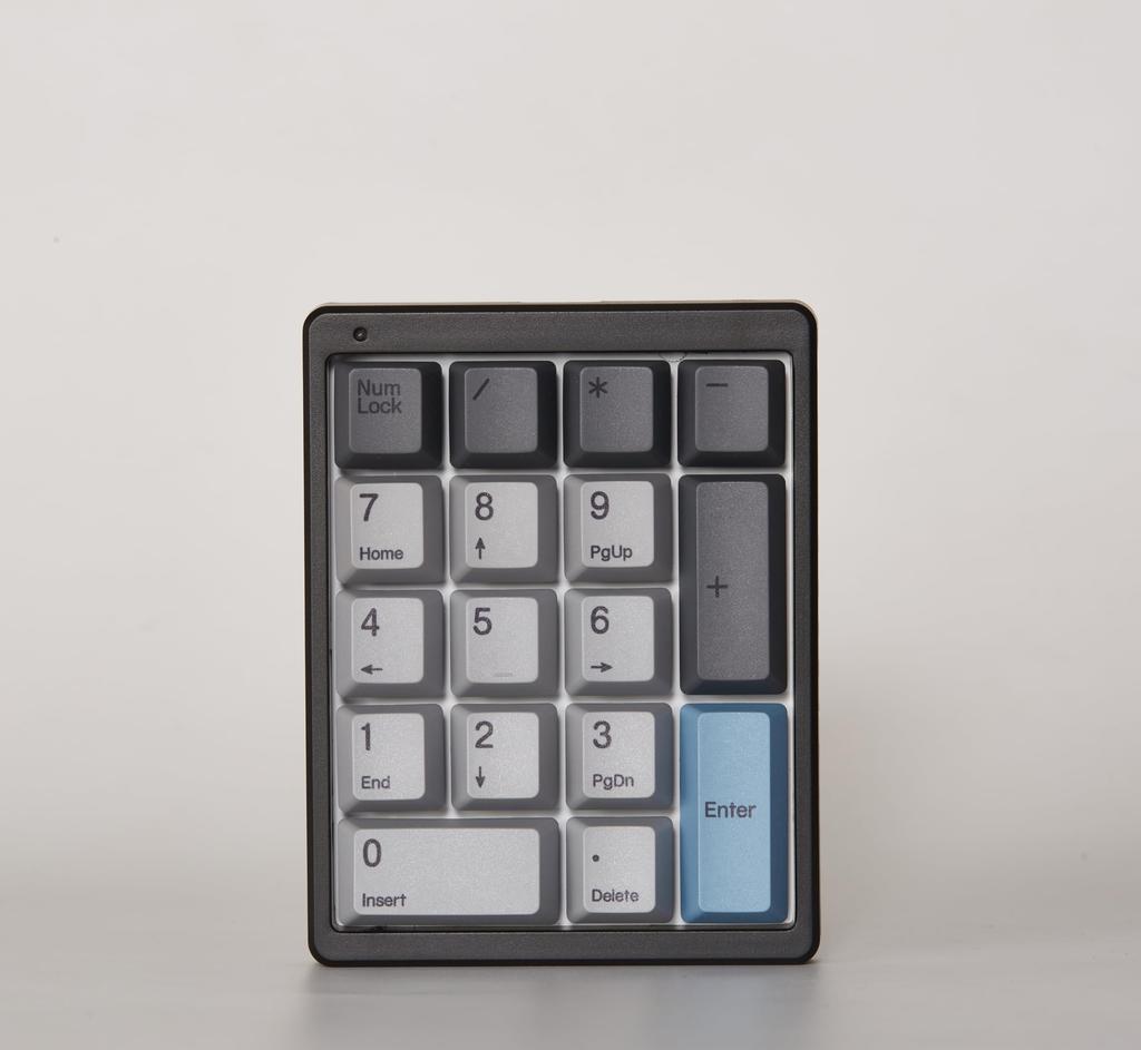 Levieny Mechanical Numeric Keypad, 17-Key Programmable & Macro Keyboard [WiredUSB Type-C Compatible] [QMKVIA Customization] [RGBHot SwapPBT]