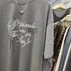 T-shirt Women Versatile Summer Casual Large Size Loose Round Neck Stamp Pullover Tops
