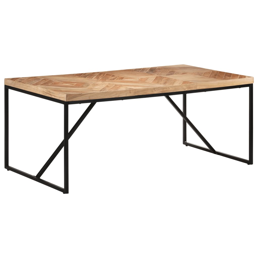 Dining Table 180x90x76 Cm Acacia and Mango Solid Wood